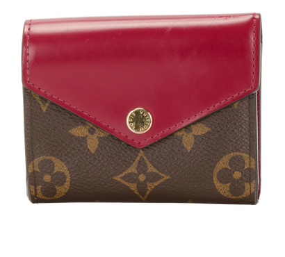Louis Vuitton Zoe Wallet, &pound;190, Accessories, Brown/Red, Canvas, Front view